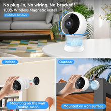 Load image into Gallery viewer, 2-Pack 2K Wireless Security Cameras with AI Motion Detection &amp; Night Vision