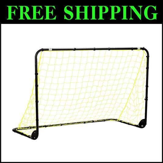 Competition-Grade 6' x 4' Soccer Goals - Lightweight & Easy to Assemble