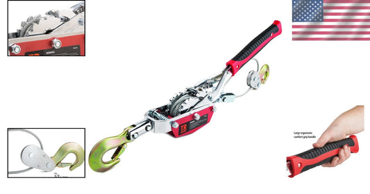 Alloy Steel Portable 4-Ton Puller - Dual Gear System for Ultimate Efficiency