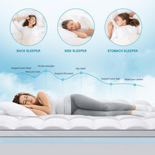 Load image into Gallery viewer, Machine Washable Twin Size Cooling Mattress Topper - Luxury Gel Foam Comfort