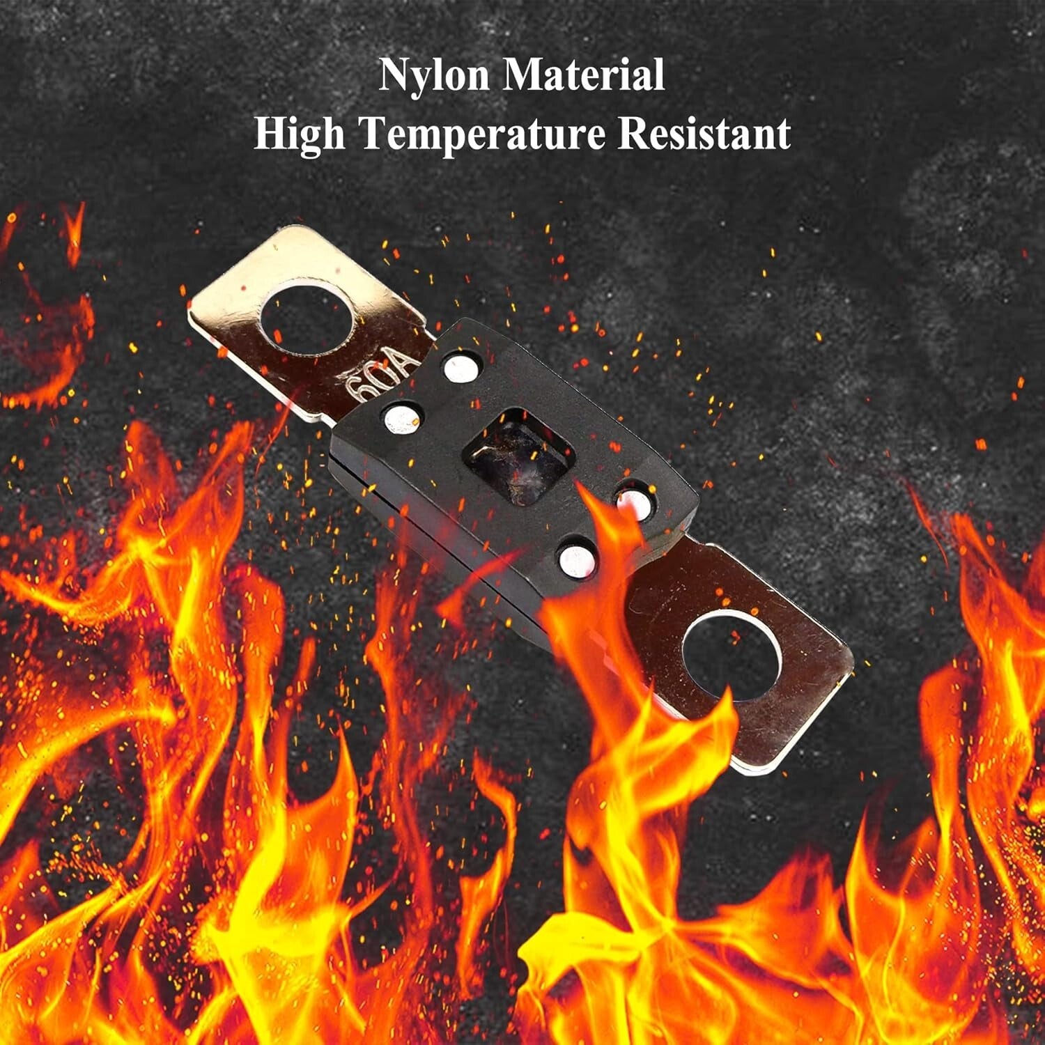 2-Pack 40A-500A Time Delay Mega/AMG Fuses - 32V Bolt Down for Automotive/Marine