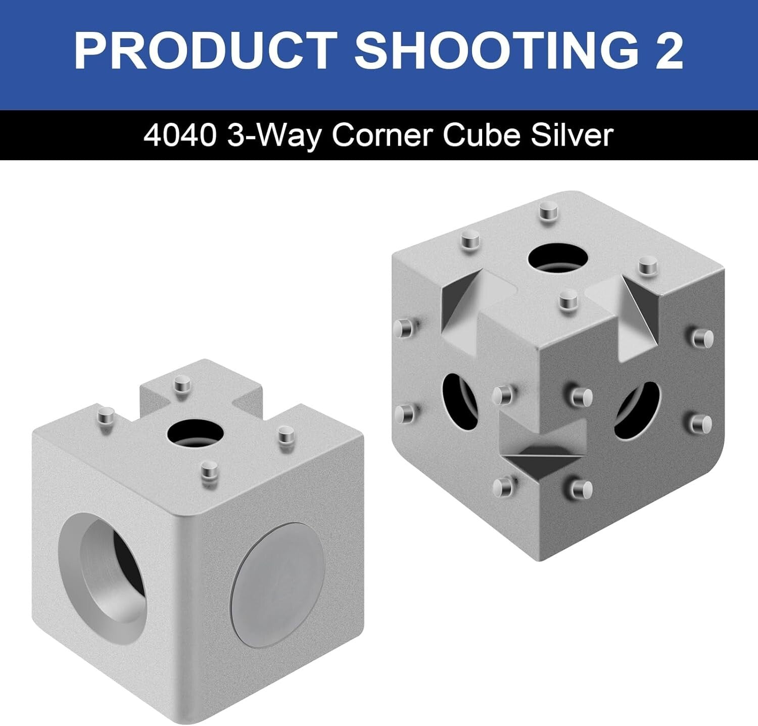 12-Pack 4040 Aluminum Corner Cube T-Slot Kit - Perfect for CNC and DIY Projects