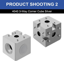 Load image into Gallery viewer, 12-Pack 4040 Aluminum Corner Cube T-Slot Kit - Perfect for CNC and DIY Projects