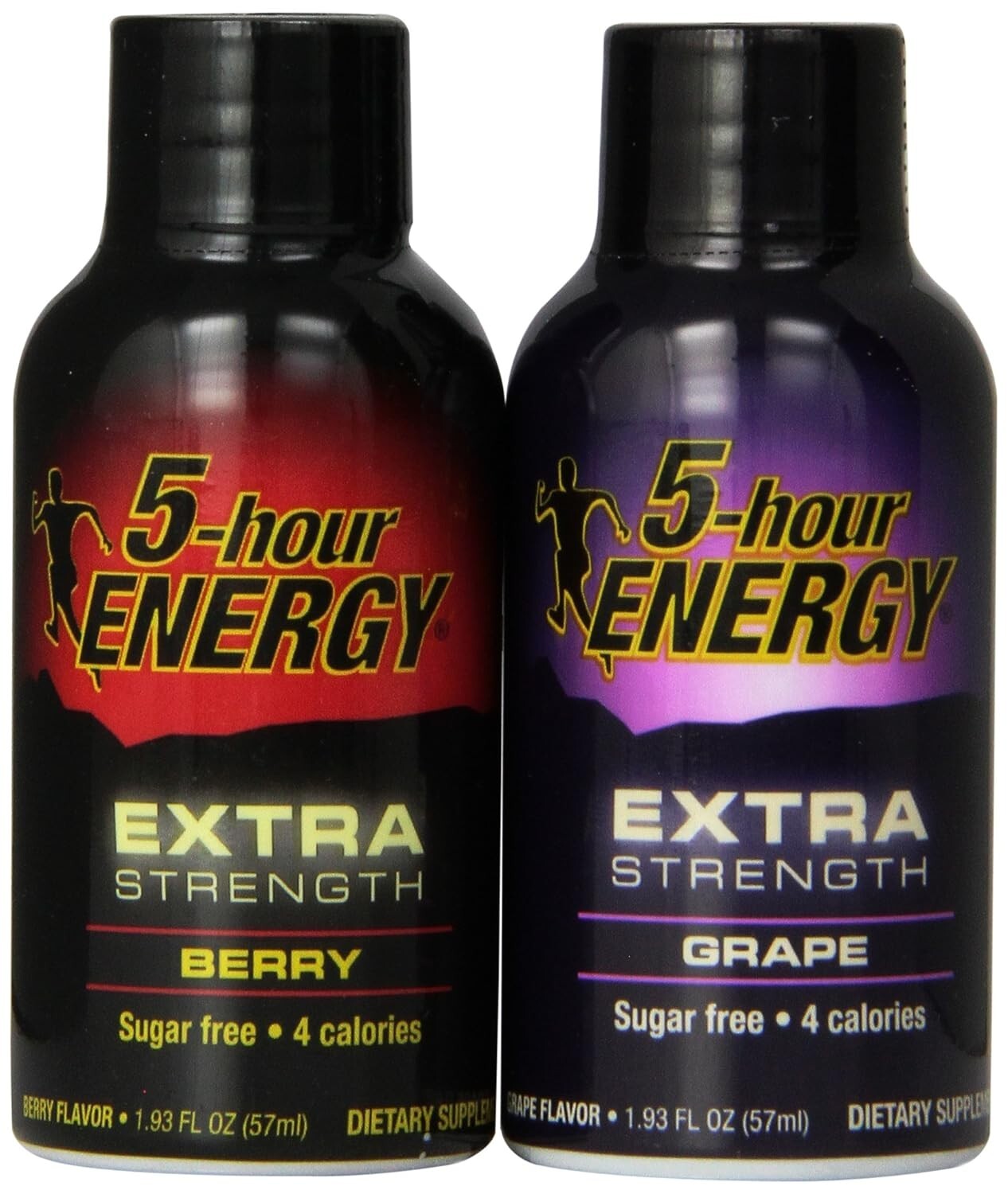 Extra Strength Berry & Grape Variety Pack - Sugar-Free Energy Drink (Pack of 2)