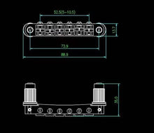 Load image into Gallery viewer, Tune-O-Matic Tailpiece &amp; Saddle Bridge Combo for LP/SG Electric Guitars - Relic