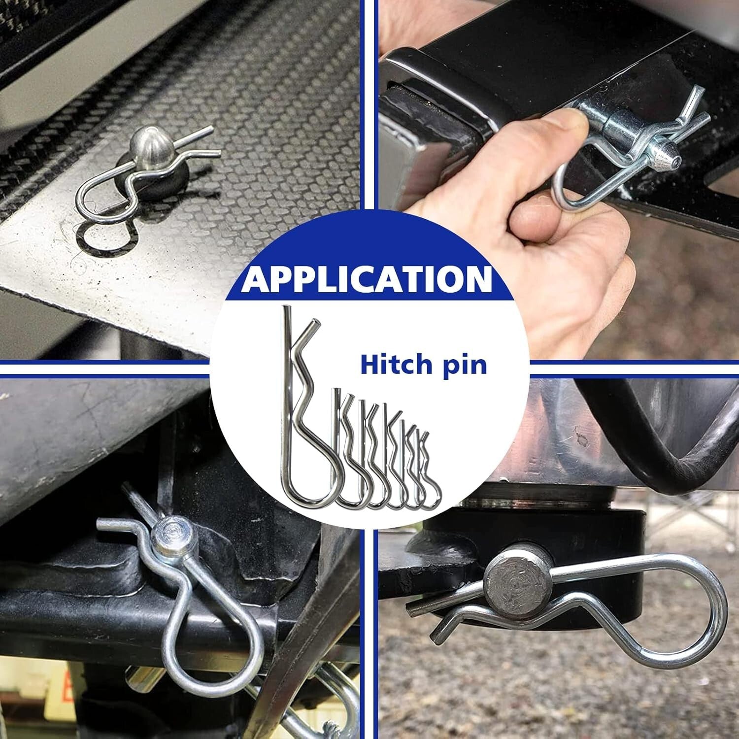 Complete Set of 202 Rust-Resistant Hitch Pins and Clips for All Equipment
