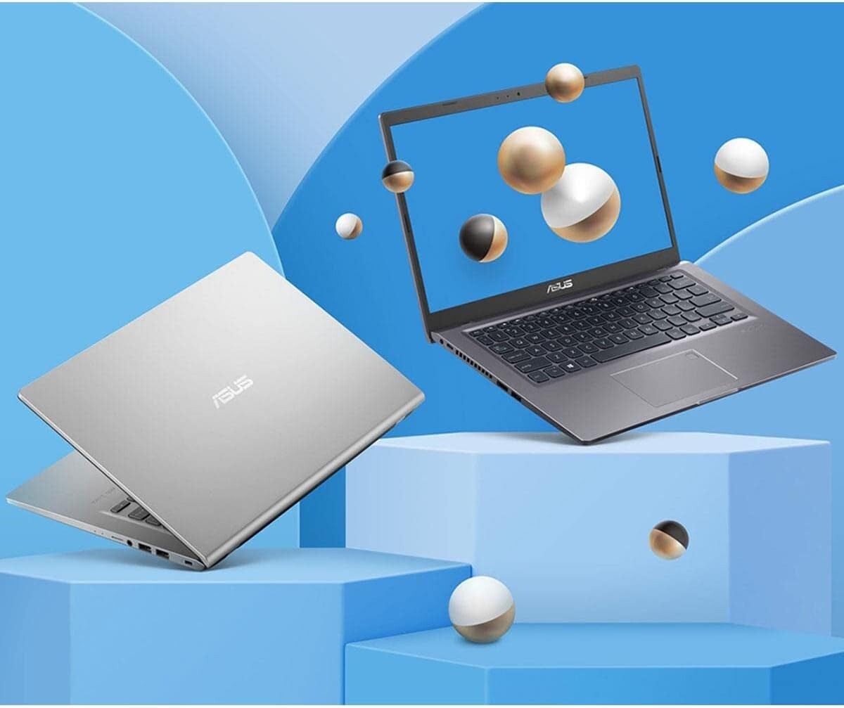 14 Inch ASUS VivoBook 14 Laptop - Fast Intel i3, 4GB RAM, 128GB SSD, Slate Grey