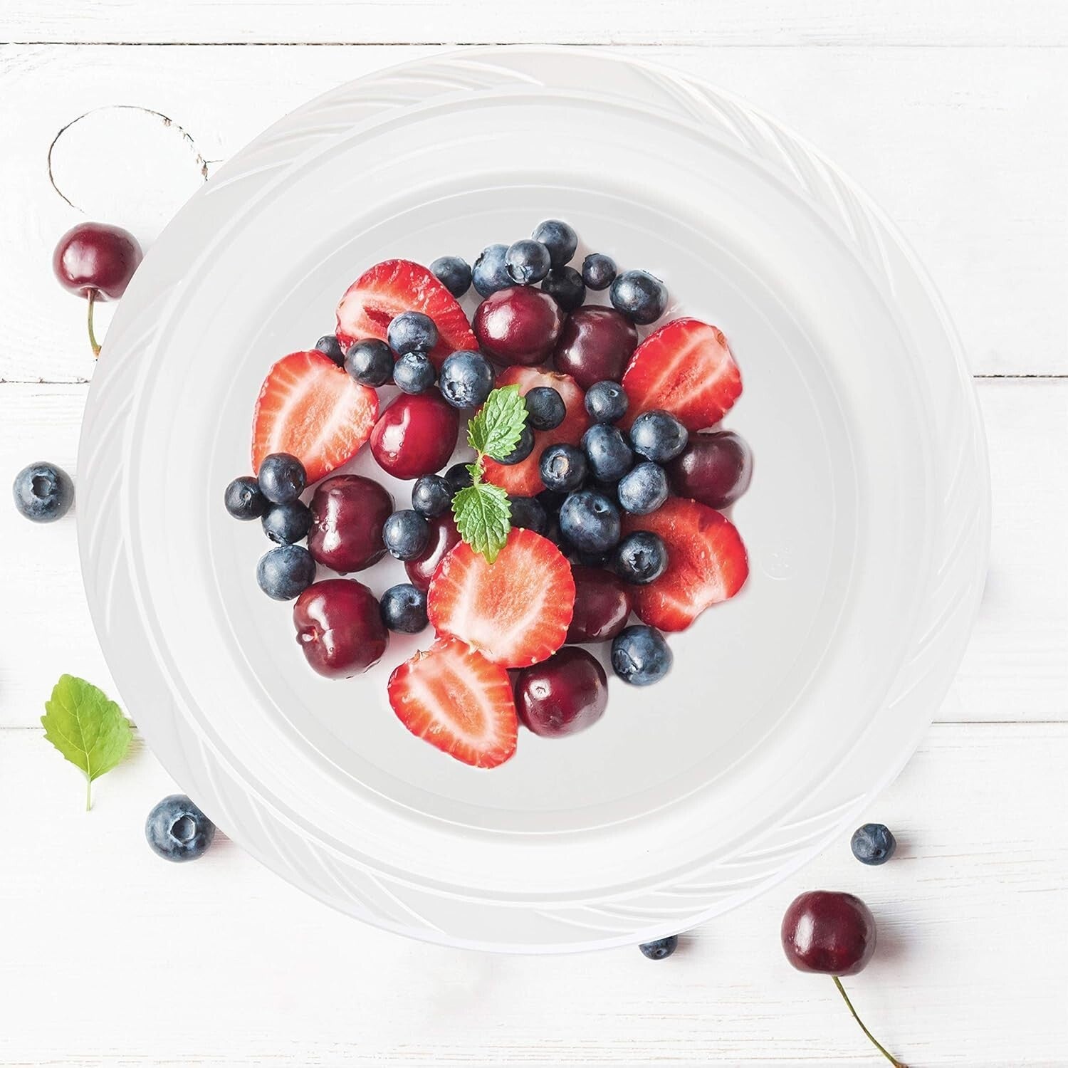 Elegant Bulk Pack of 400 Disposable 10-Inch Plastic Plates for All Occasions