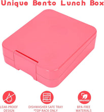 Load image into Gallery viewer, 4-Compartment Kids Bento Box with Matching Insulated Lunch Bag &amp; Soup Jar