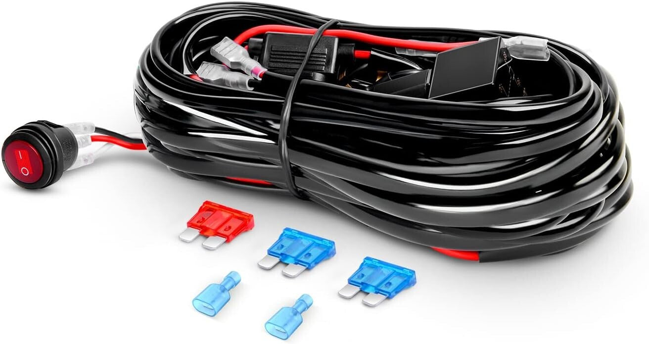 Durable 126W Waterproof Off-Road LED Light Bar with Bracket & Wiring Harness