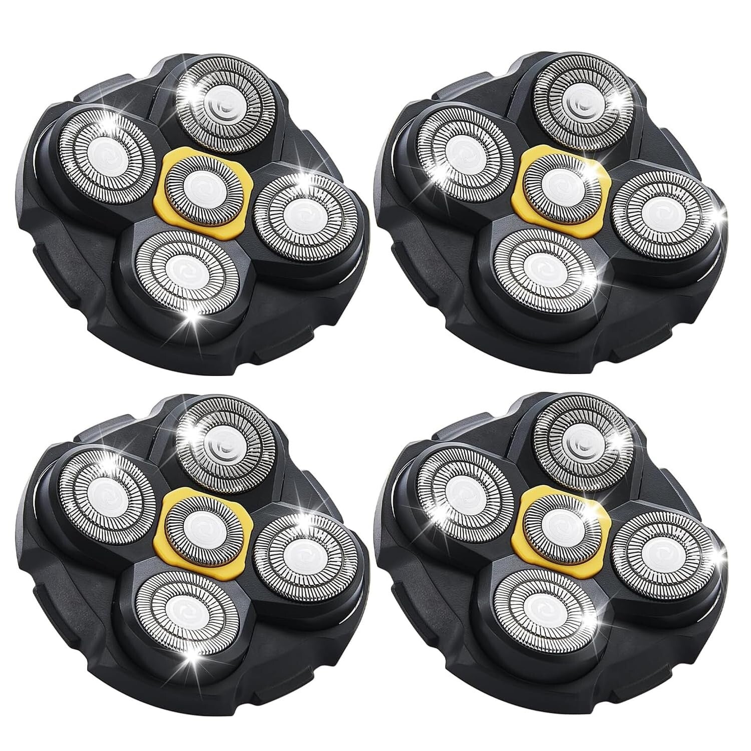 4-Pack Shaver Replacement Heads for MicroTouch Titanium - Gentle & Efficient