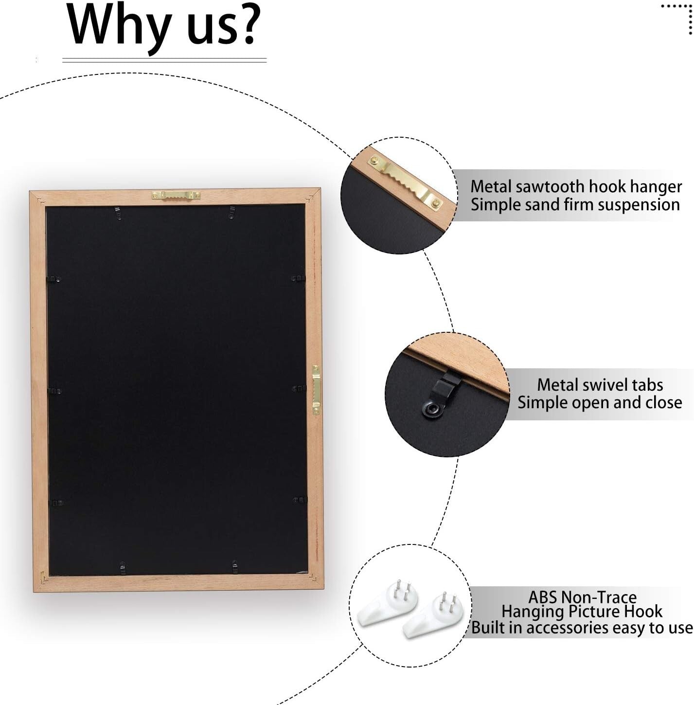 Double Frame for Certificates with Navy and Gold Mat - Perfect Graduation Gift