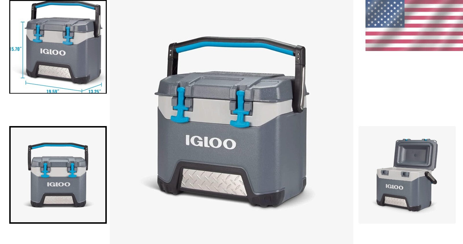 Lightweight 25 QT Igloo Hard Cooler - Perfect for Camping and Fishing