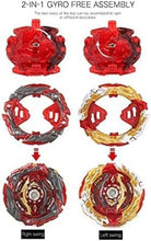 Load image into Gallery viewer, 12 Spinning Tops Bey Battle Burst Set with Portable Box &amp; Two-Way Launchers