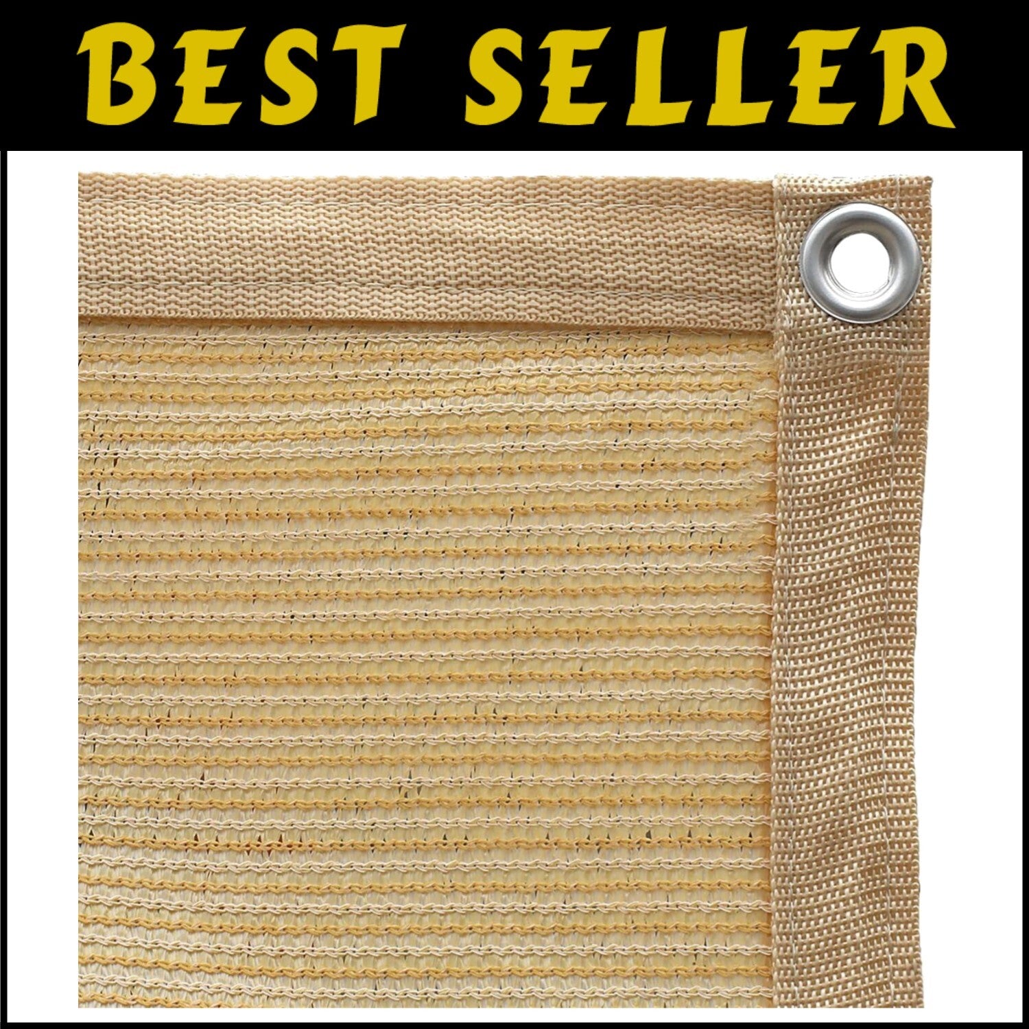 Durable 10x20 ft Outdoor Sunshade with Reinforced Grommets and 12 Bungee Balls