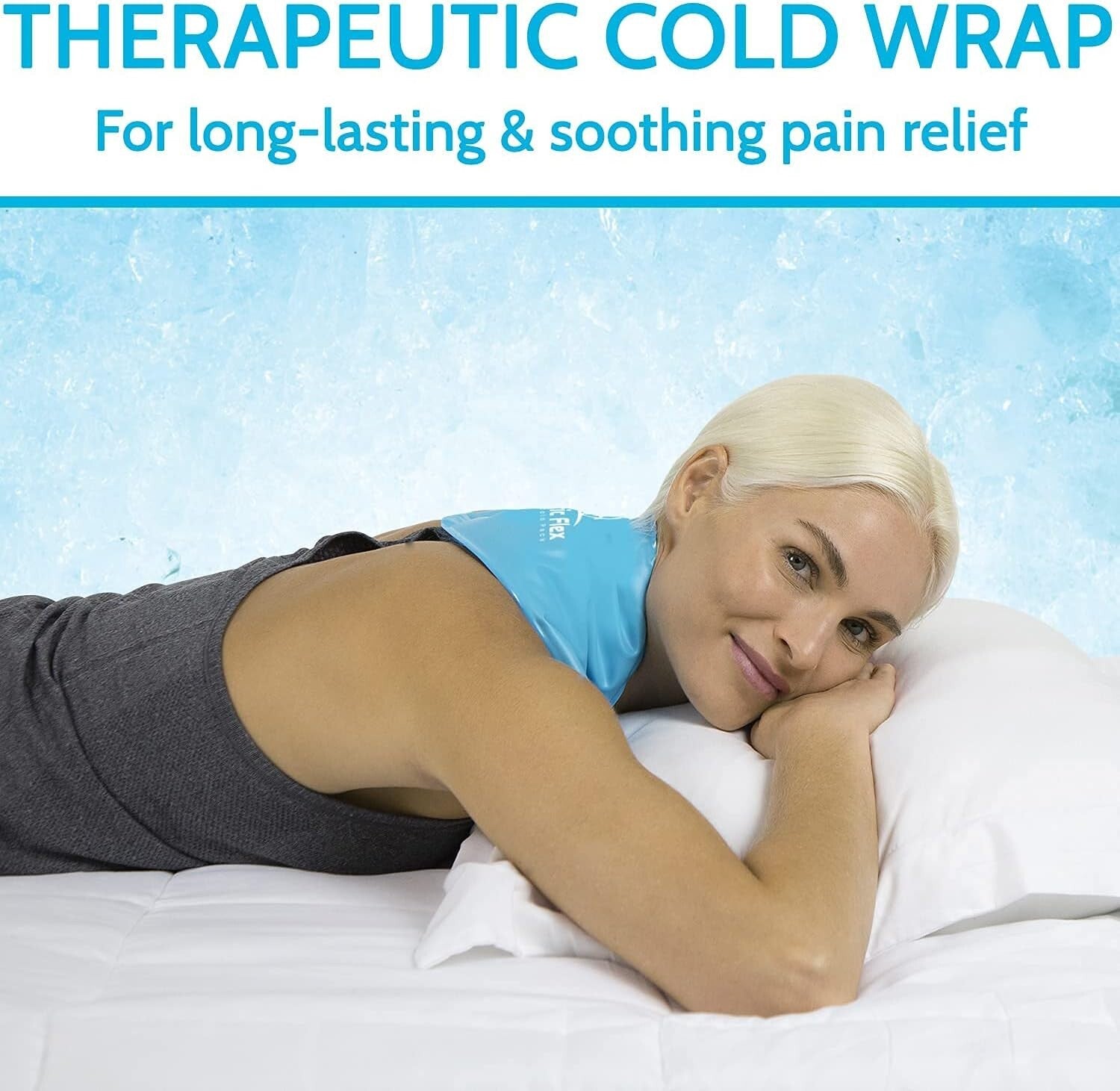 Flexible Reusable Neck Ice Pack - Cold Therapy Wrap for Headaches & Injuries