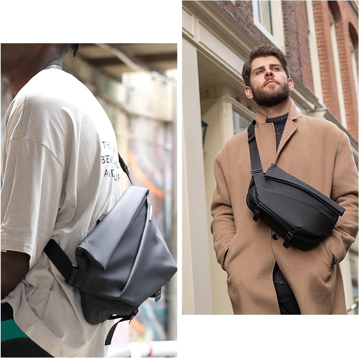 Expandable Waterproof Sling Bag for Men - Stylish and Versatile Adventure Pack