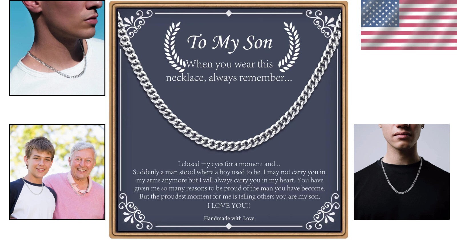 Chunky Stainless Steel Cuban Link Chain for Men – Elegant Gift for Father's Day