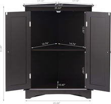 Load image into Gallery viewer, Stylish Freestanding Corner Storage Cabinet for Bathroom, Living Room, Bedroom