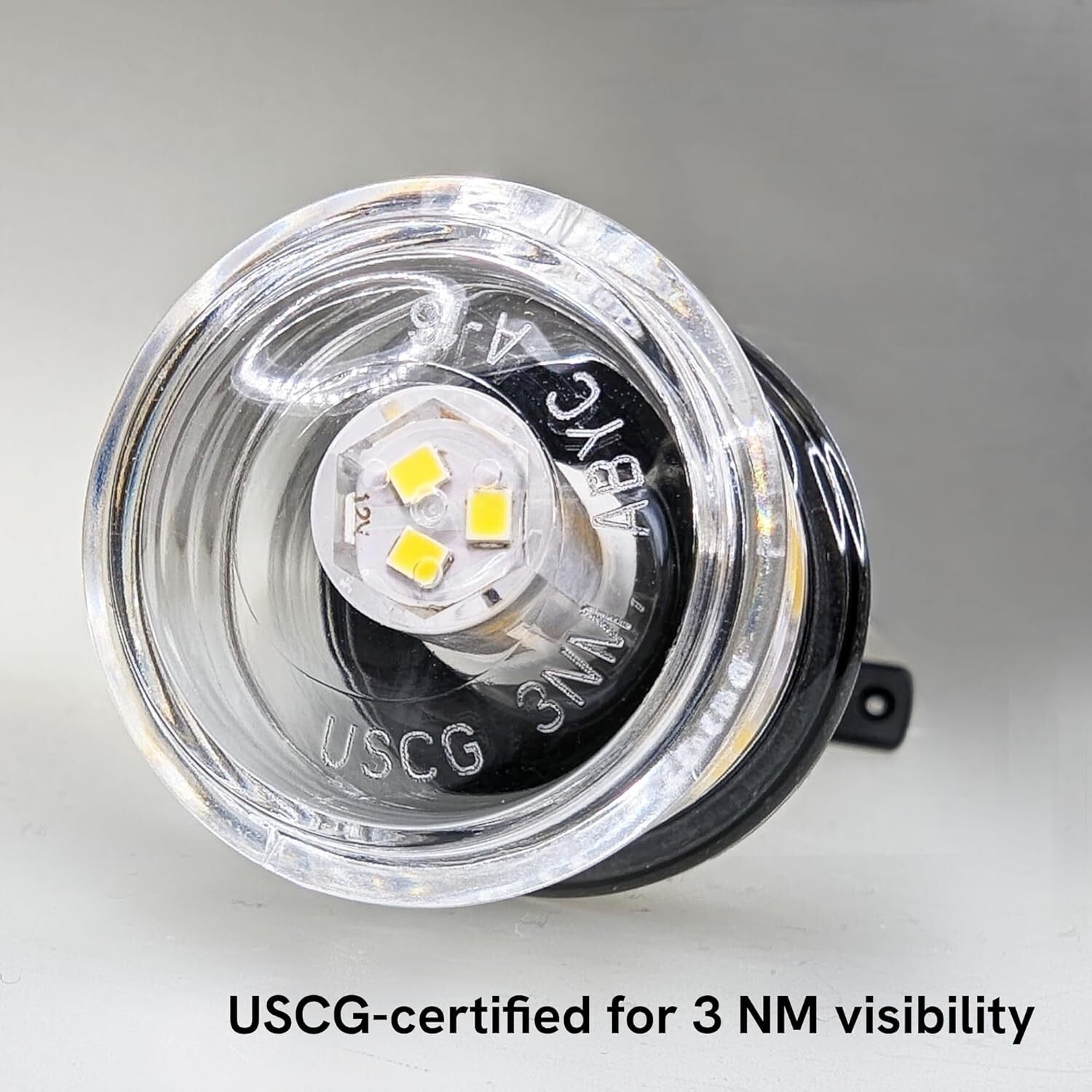 Exclusive 12V LED Anchor Light with Dual Adjustable Bases - Waterproof Design