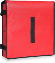 Load image into Gallery viewer, Large Red Insulated Pizza Delivery Bag - Effortless Transport for Hot Pizzas