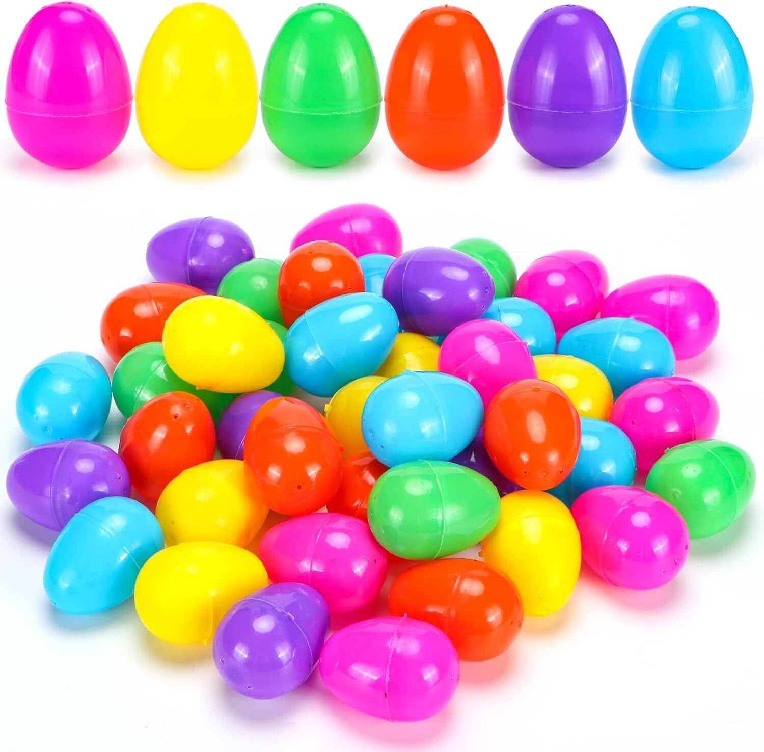 Party-Ready 2000 Pcs Plastic Easter Eggs - Ideal for Hunts and Basket Stuffers