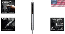 Load image into Gallery viewer, Durable Gunmetal Mechanical Pencil with Removable Eraser for Seamless Creativity