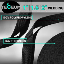 Load image into Gallery viewer, Extra-Strong 2" Webbing - Available in 40+ Colors - Ideal for Camping &amp; Sewing