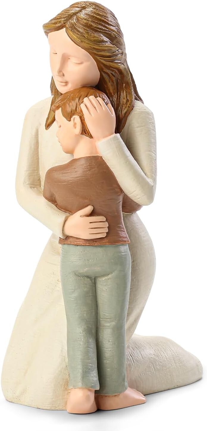 Resonant Mother and Son Figurine - Ideal Birthday or Anniversary Gift