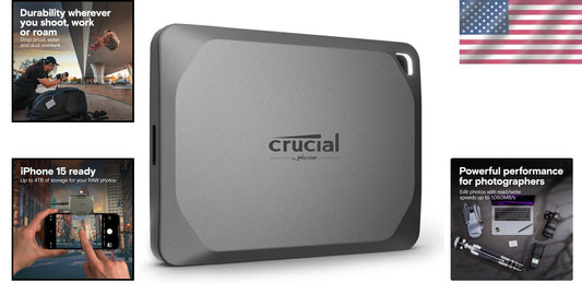 All-Weather 4TB Portable SSD - Fast, Water-Resistant Storage for Professionals