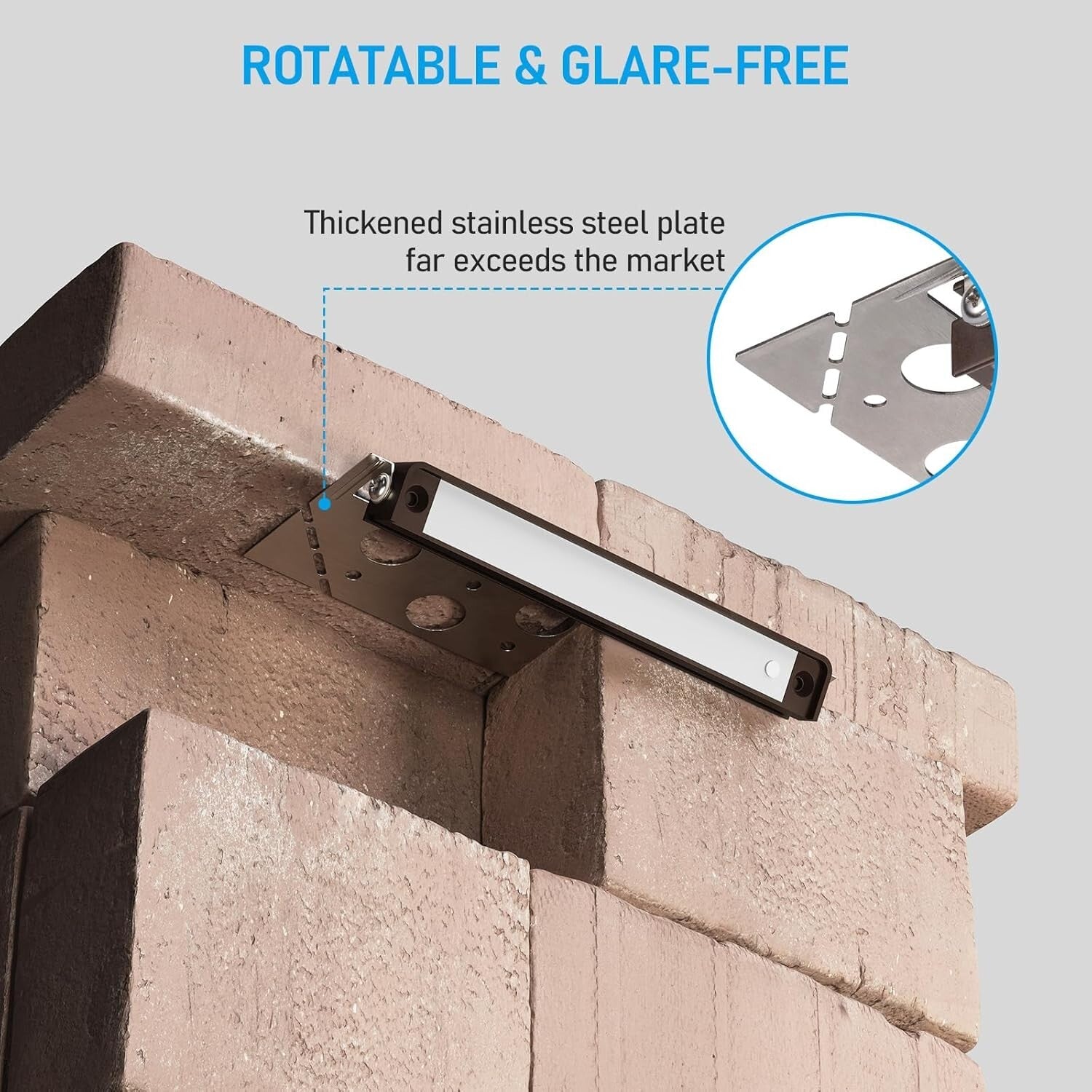 8-Pack 7-Inch Dimmable LED Hardscape Lighting - Soft White Outdoor Step Lights