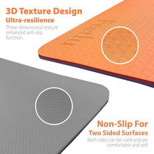 Load image into Gallery viewer, Extra Thick 10mm Non-Slip Yoga Mat with Strap - Ideal for Pilates &amp; Workouts