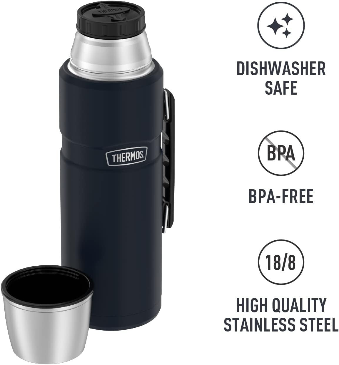 68 Oz Stainless King Vacuum-Insulated Beverage Bottle - Midnight Blue Delight