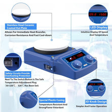 Load image into Gallery viewer, Precision Digital Hotplate &amp; Magnetic Stirrer - 5L Ceramic Coated Safety Design