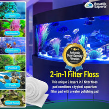 Load image into Gallery viewer, Premium Dual Density Aquarium Filter Pad – 72” Floss for Crystal Clear Water