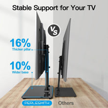 Load image into Gallery viewer, Quick Install Tabletop TV Stand for LCD/LED TVs up to 65 Inches - 88 lbs Support