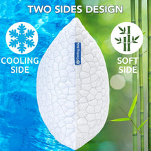 Load image into Gallery viewer, King Size 2 Pack Cooling Bed Pillows for Side &amp; Back Sleepers - Soft Comfort