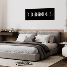 Load image into Gallery viewer, Sophisticated 20"x55" Moon Phases Canvas Artwork - Waterproof &amp; Fade-Resistant