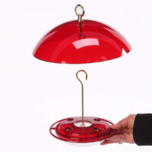 Load image into Gallery viewer, Translucent 8oz Hummingbird Nectar Feeder with Ant Moat &amp; Easy-Refill Top