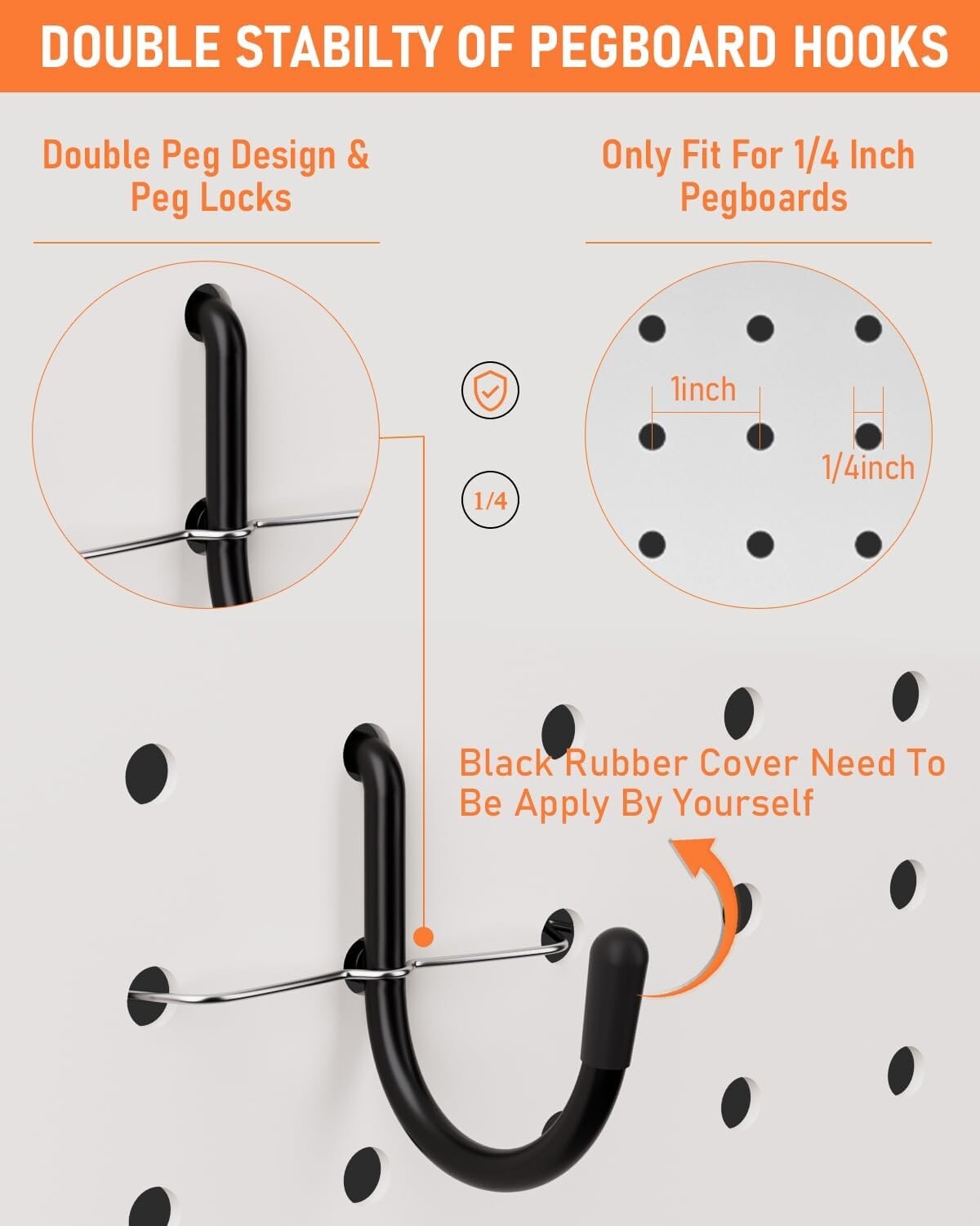 Adjustable Pegboard Accessory Kit - 276pcs for Tough & Stylish Garage Storage