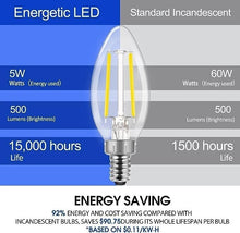 Load image into Gallery viewer, Energetic 24-Pack Dimmable LED Candelabra Bulbs B10, Daylight 5000K E12 Base