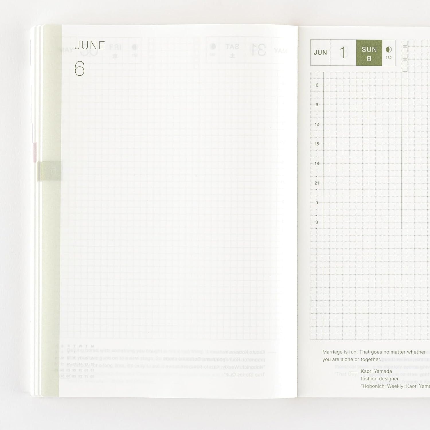 Elegant A5 Hobonichi Techo 2025 Cousin: Yearly Planner with Daily Quotes