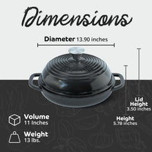 Load image into Gallery viewer, Nero Black Cast Iron Dutch Oven Bread Pan - Ideal for Home Baking Adventures