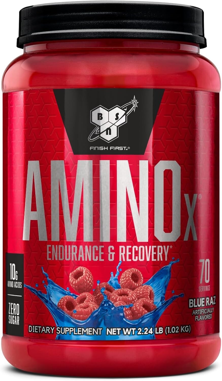10g Amino Acids Per Serving - Blue Raz Powder for Muscle Recovery & Endurance