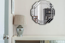 Load image into Gallery viewer, Stylish 31.5" Hexagonal Wall Mirror - Sleek Silver Finish for Elegant Homes