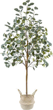 Load image into Gallery viewer, Realistic 5ft Tall Eucalyptus Plant - Perfect Faux Floor Decor for Home &amp; Office
