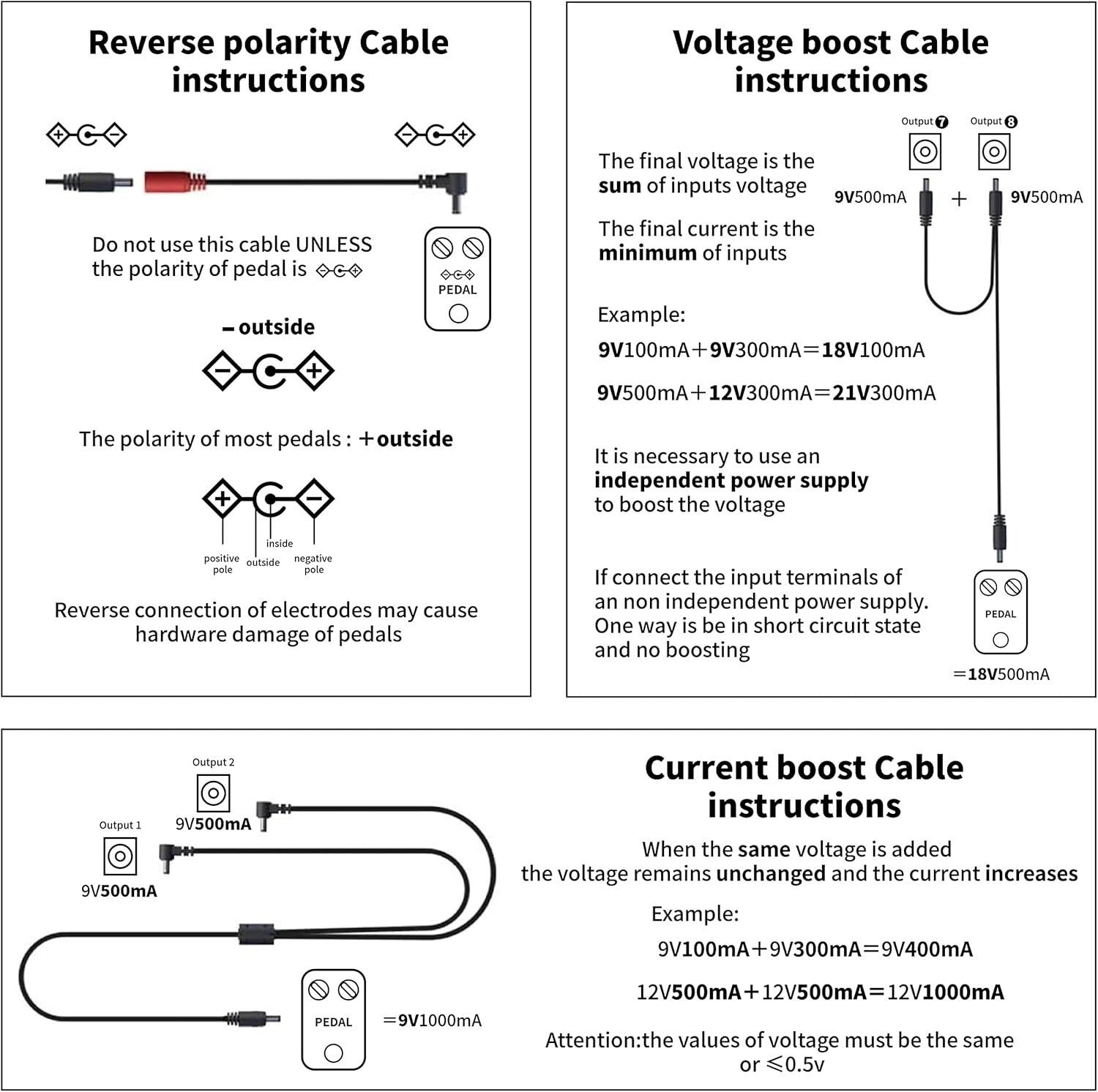 GHOST FIRE Compact Pedal Power Supply with 5V USB - Short Circuit Protection