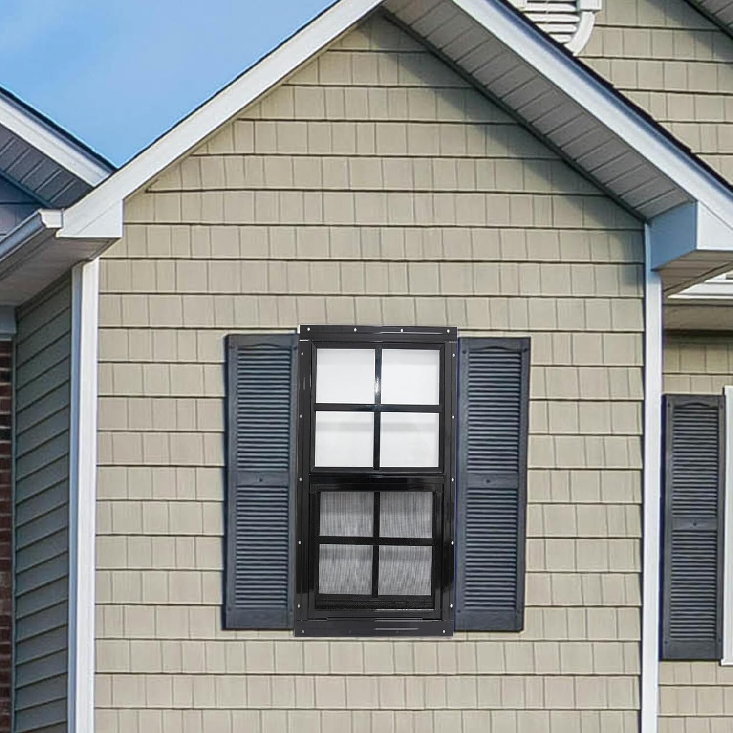 Energy-Efficient 2 Pack Shed Windows - 12x18 with Tempered Glass Protection