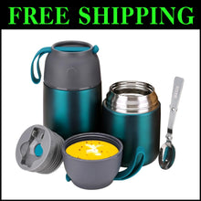 Load image into Gallery viewer, Dishwasher Safe Insulated Food Jar Set - Hot &amp; Cold Storage for All Ages, 2 Pack