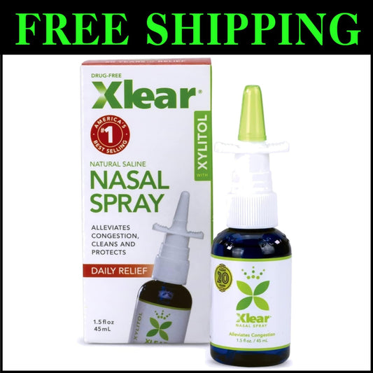 All-Natural Saline Nasal Spray Pack of 4 - Safe for Kids & Effective Relief